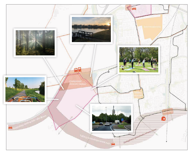 Plattegrond met daarop hotspots